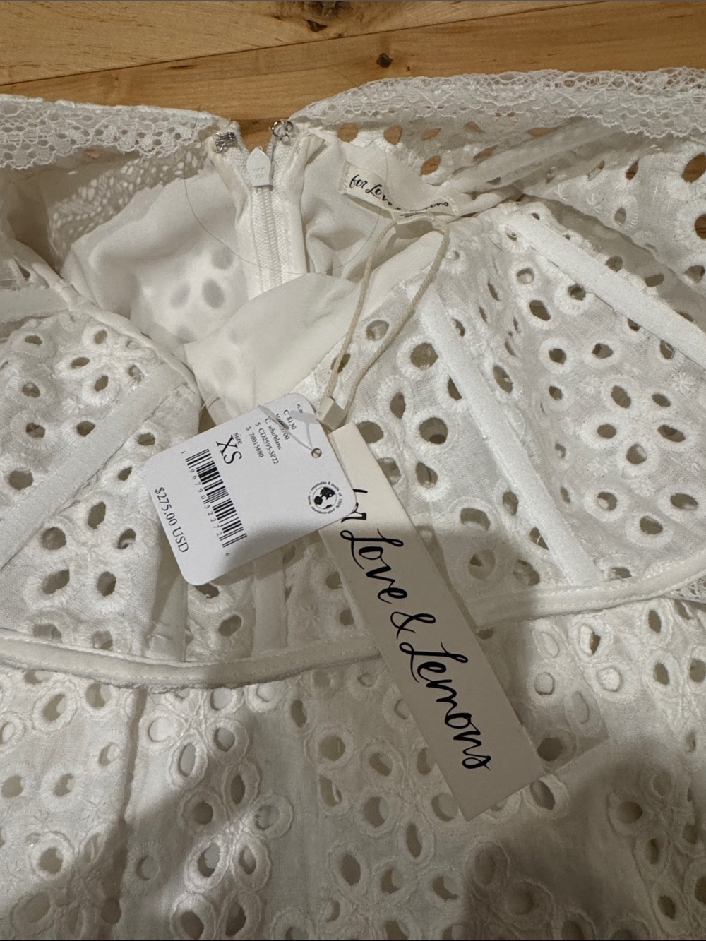 NWT For Love and Lemons Becca Mini Dress XS - Picture 4 of 4
